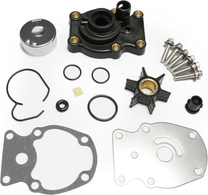 Full Power Plus Johnson Evinrude OMC Water Pump Kit With Housing Replacement （1980-UP）20 25 30 35HP Sierra 18-3382 393630 0393630 Outboard Motor Parts - Image 1